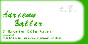 adrienn baller business card